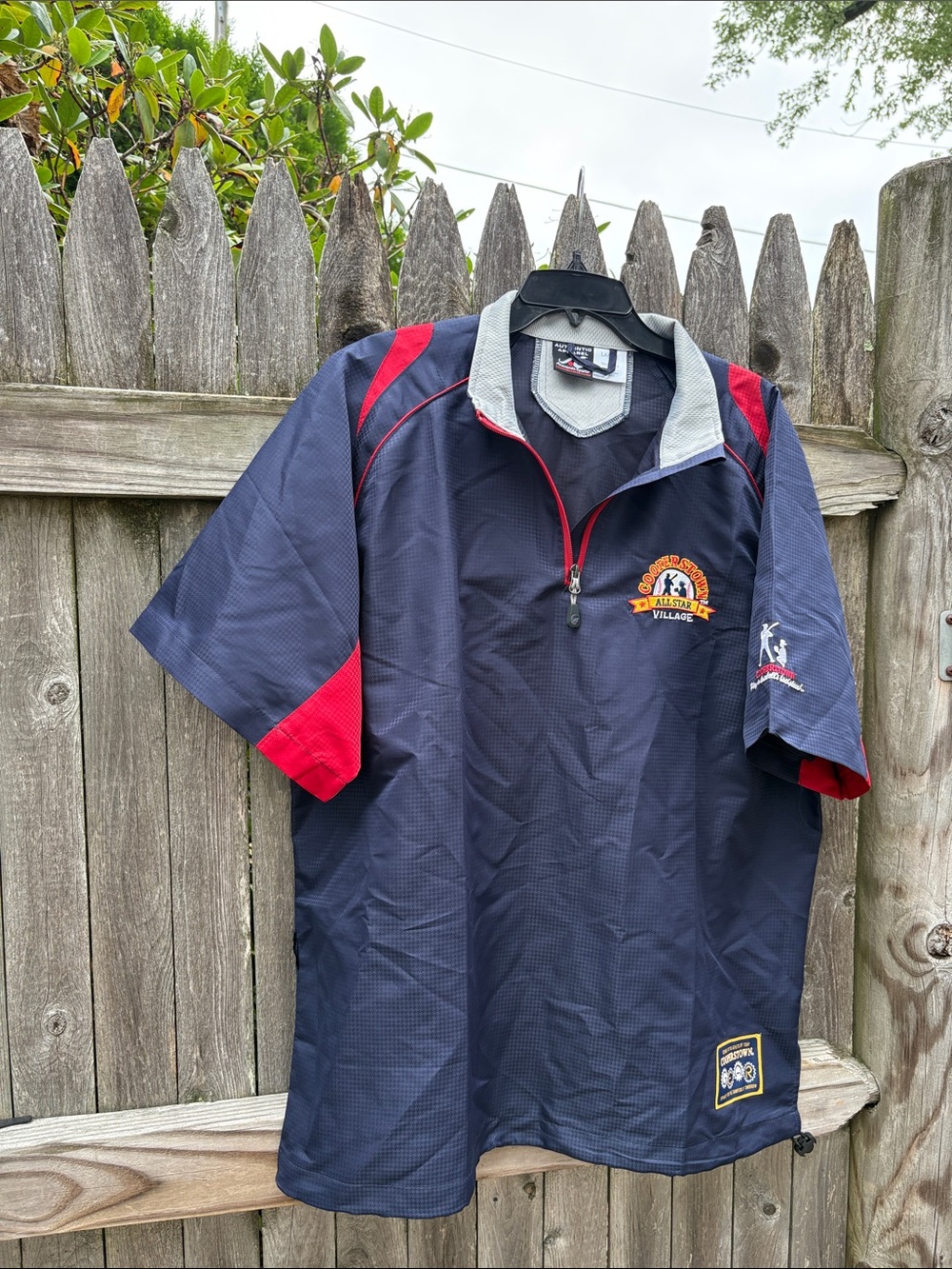 Anaconda Apparel Cooperstown large 1/4 neck windbreaker.